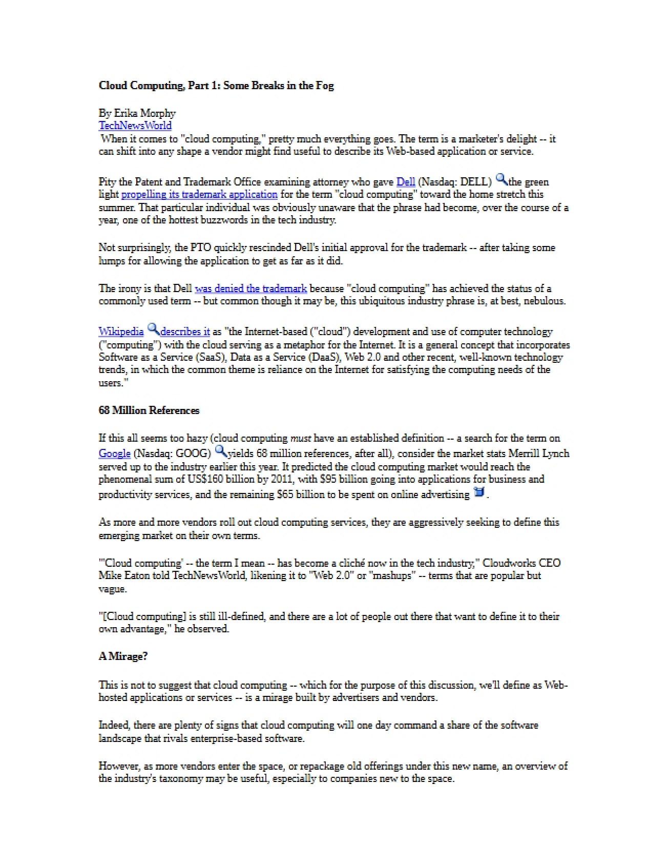 Cloud Computing Overview
