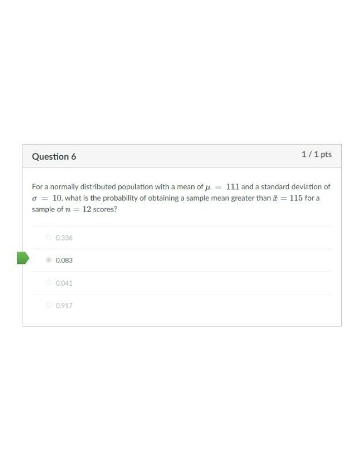 Calculating Sample Mean Probability