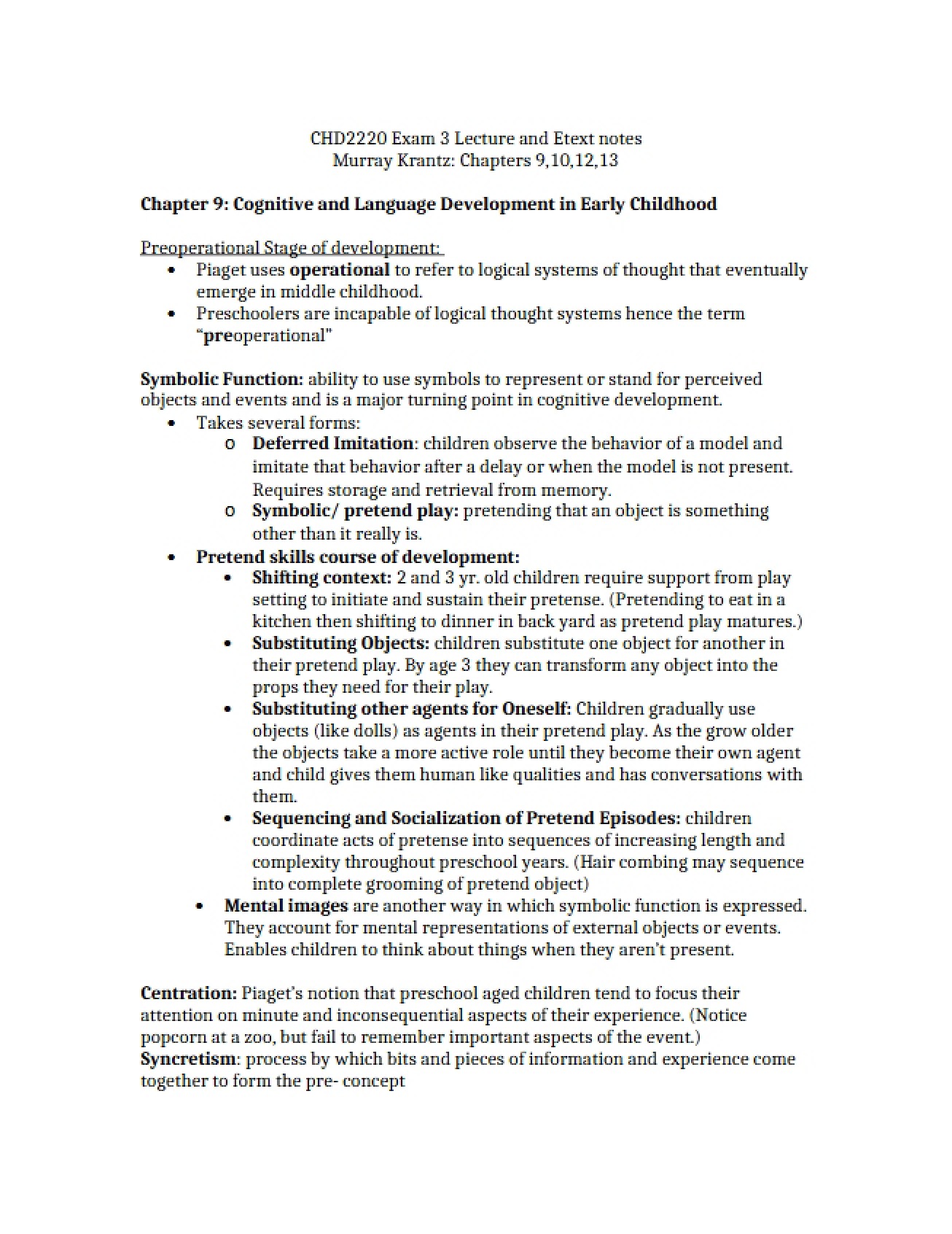 Development of Language and Cognition Chapter Nine C