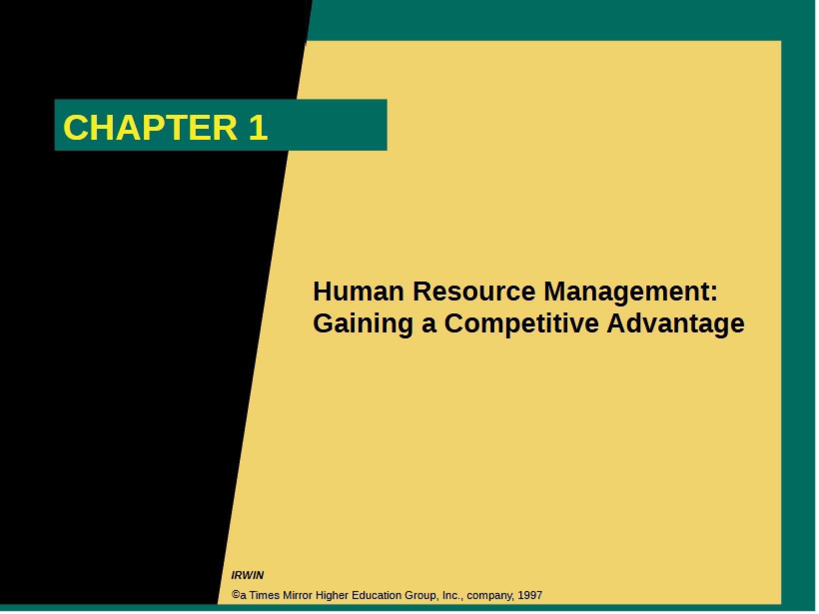 Management of Human Resources