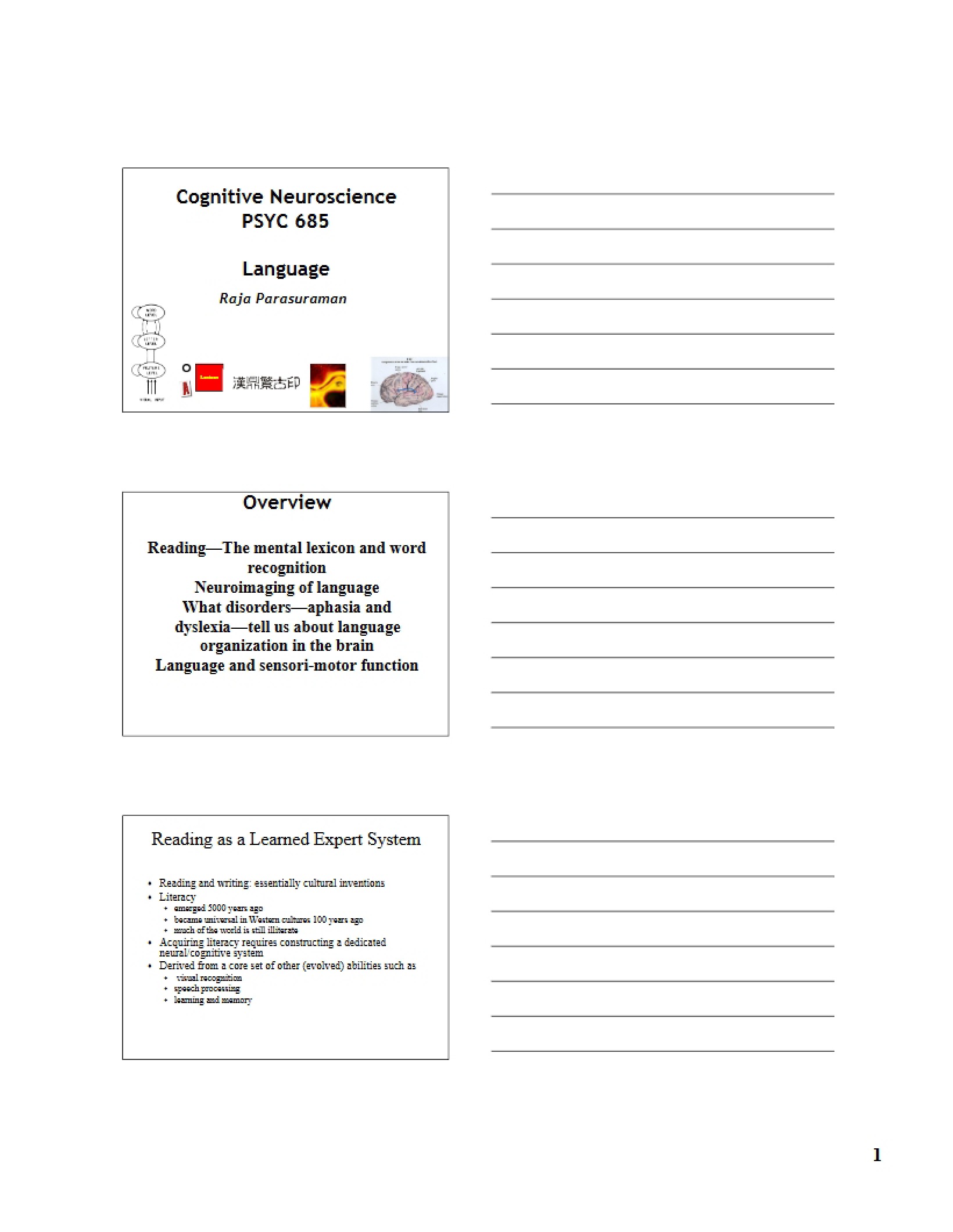 Cognitive Neuroscience of Language