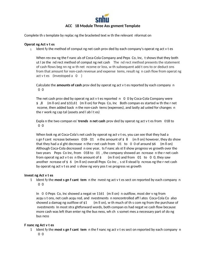 Module Three Assignment Template