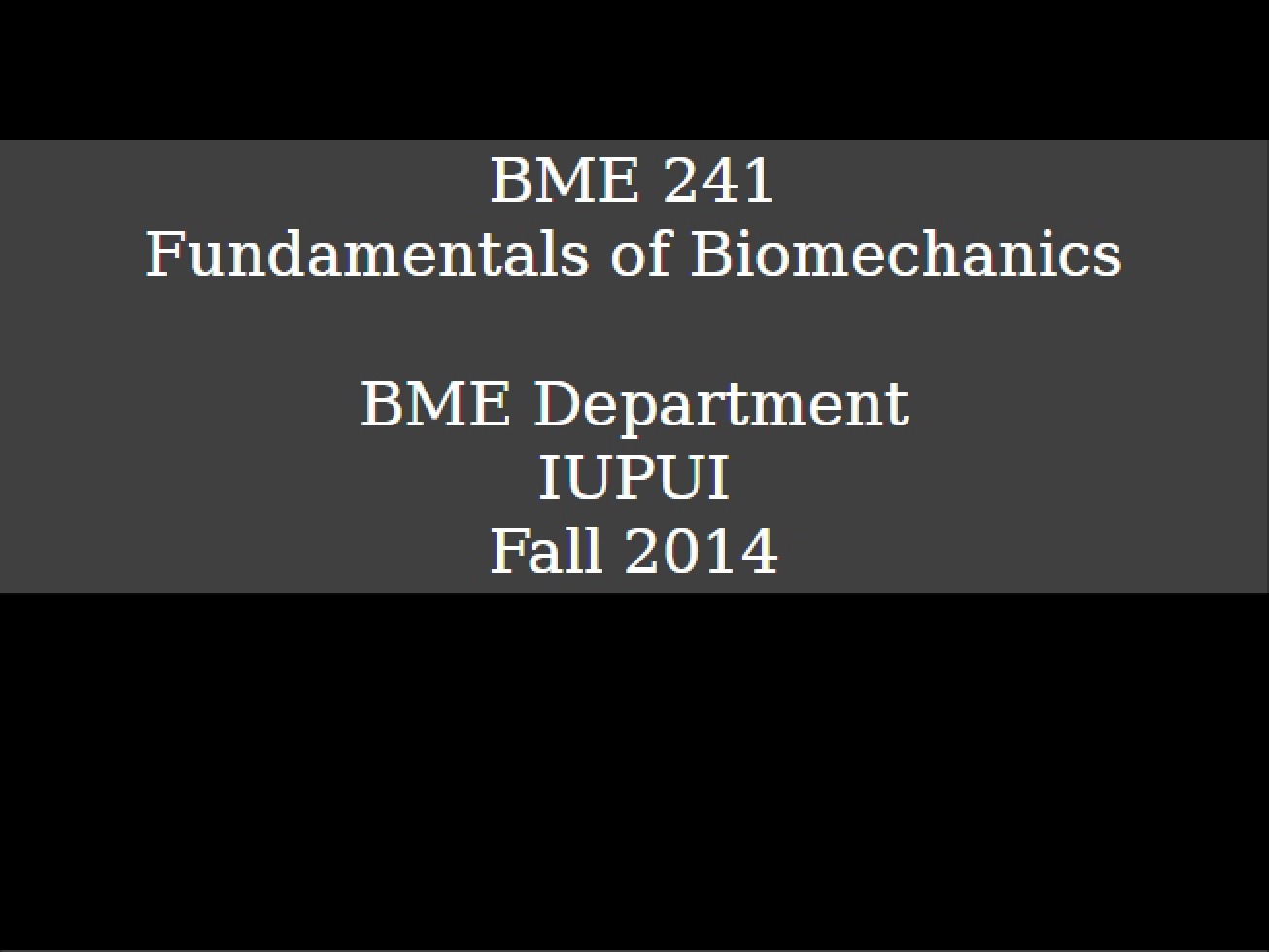 Biomechanics Equilibrium Concepts