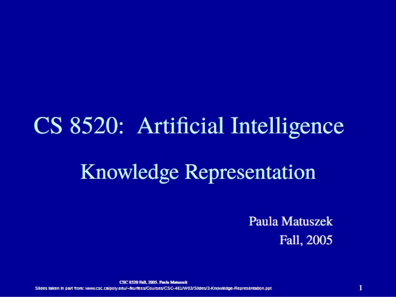 Structures for Knowledge Representation
