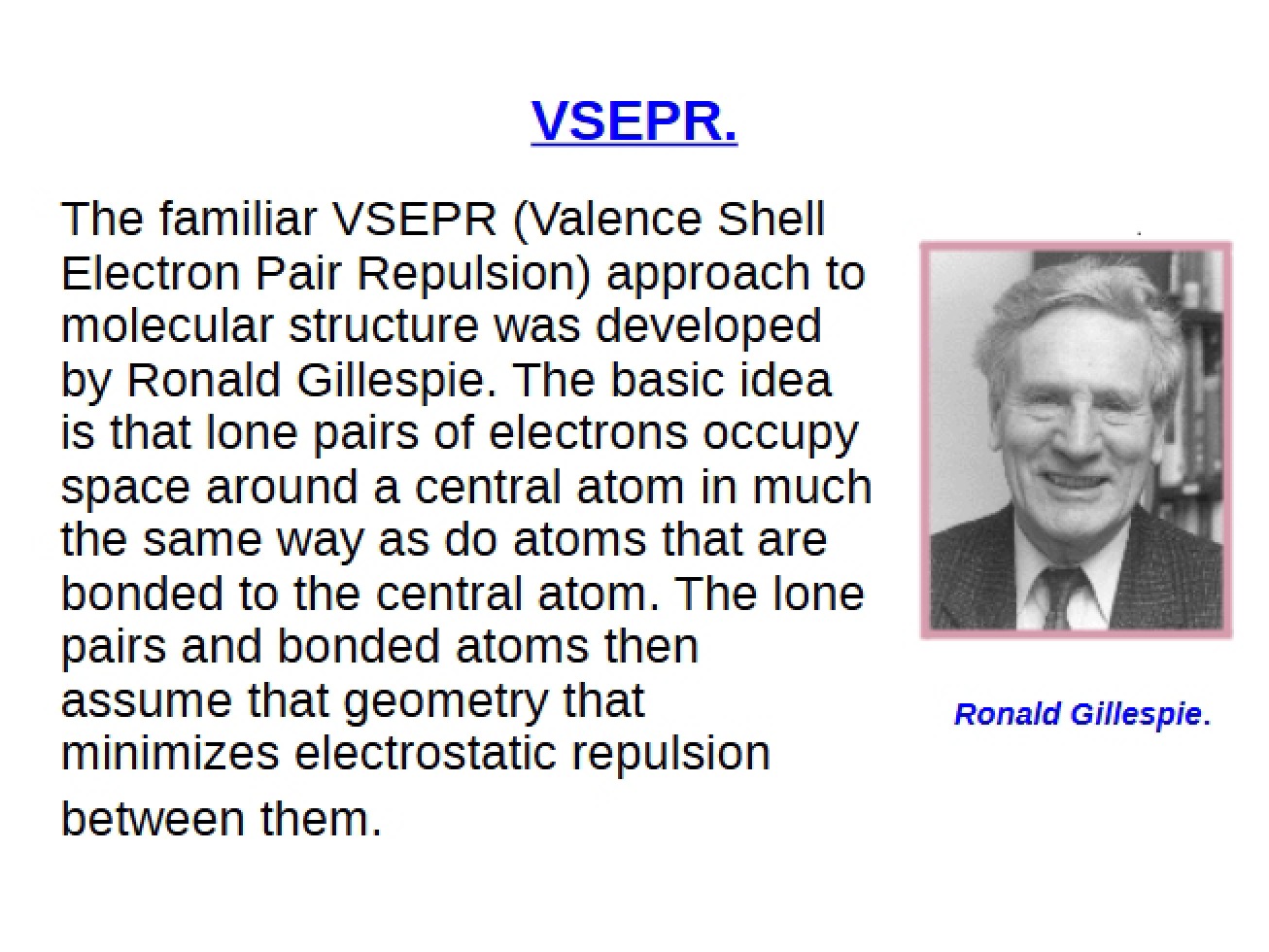 Lecture 2 VSEPR Theory