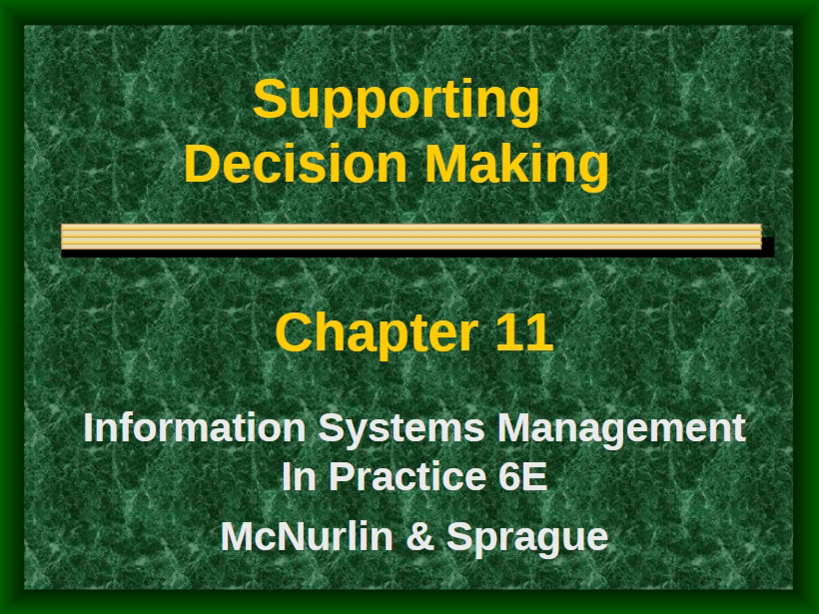 Notes for Chapter Eleven