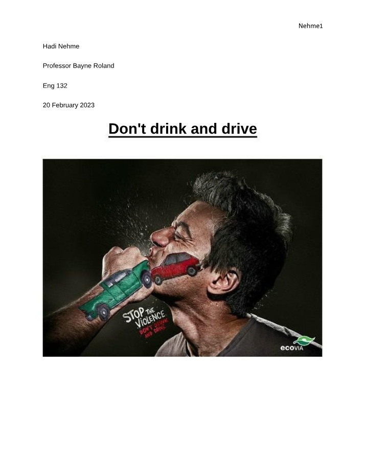 Addressing the Dangers of Drinking and Driving