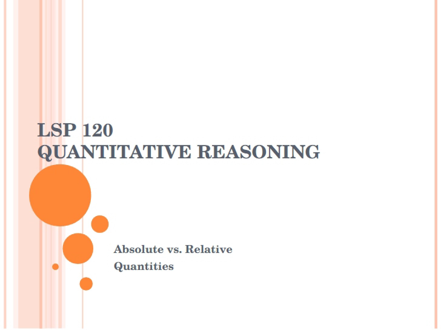 Lecture Outlines