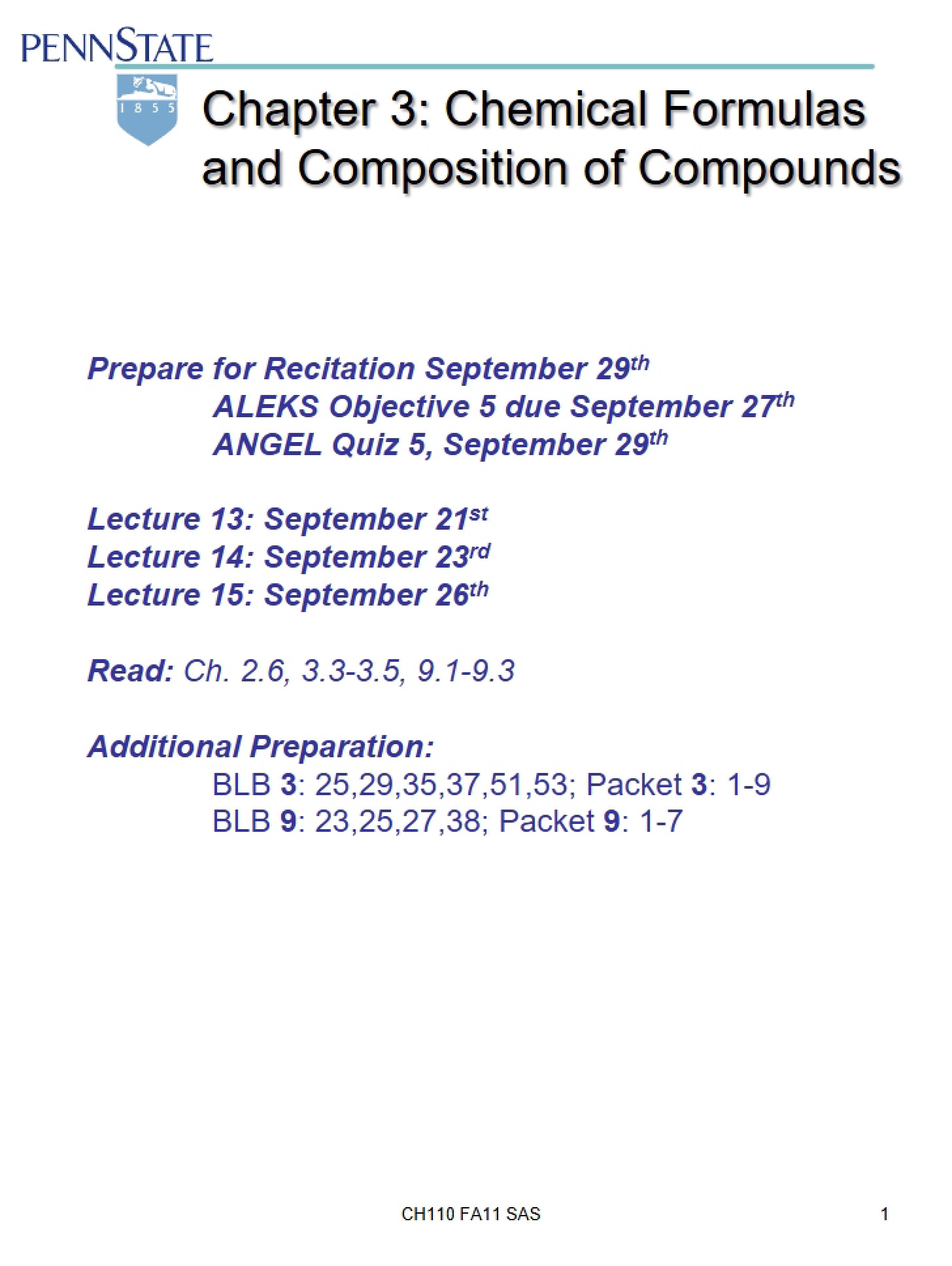 Compound Composition and Formulas