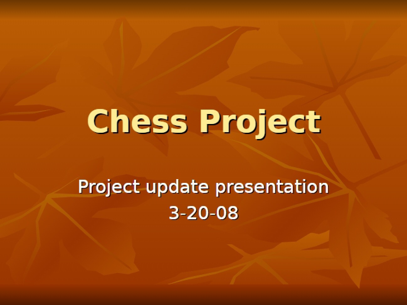 Project on Chess