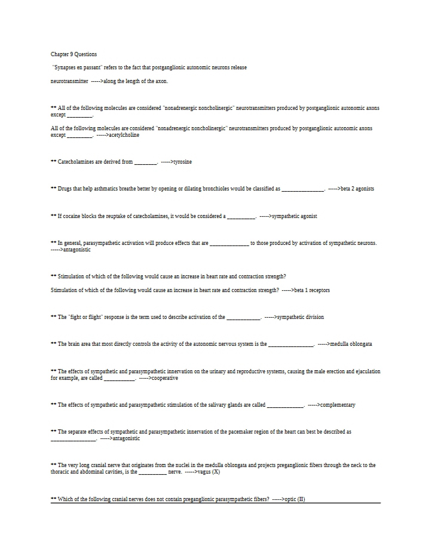 Class Study Guide