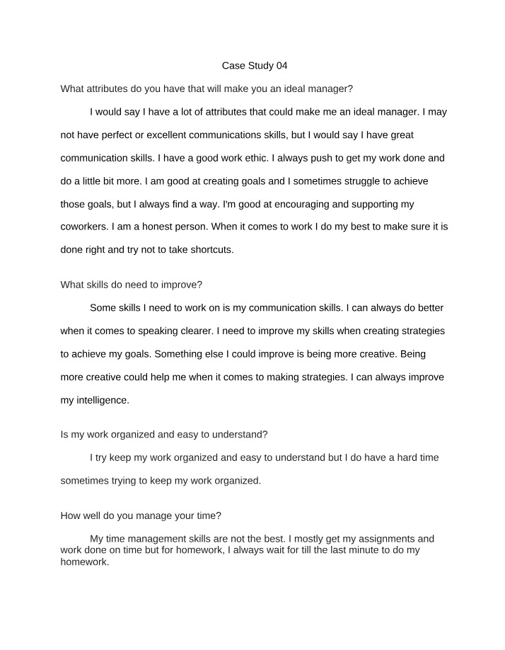 Introduction to Business - Case Study 04