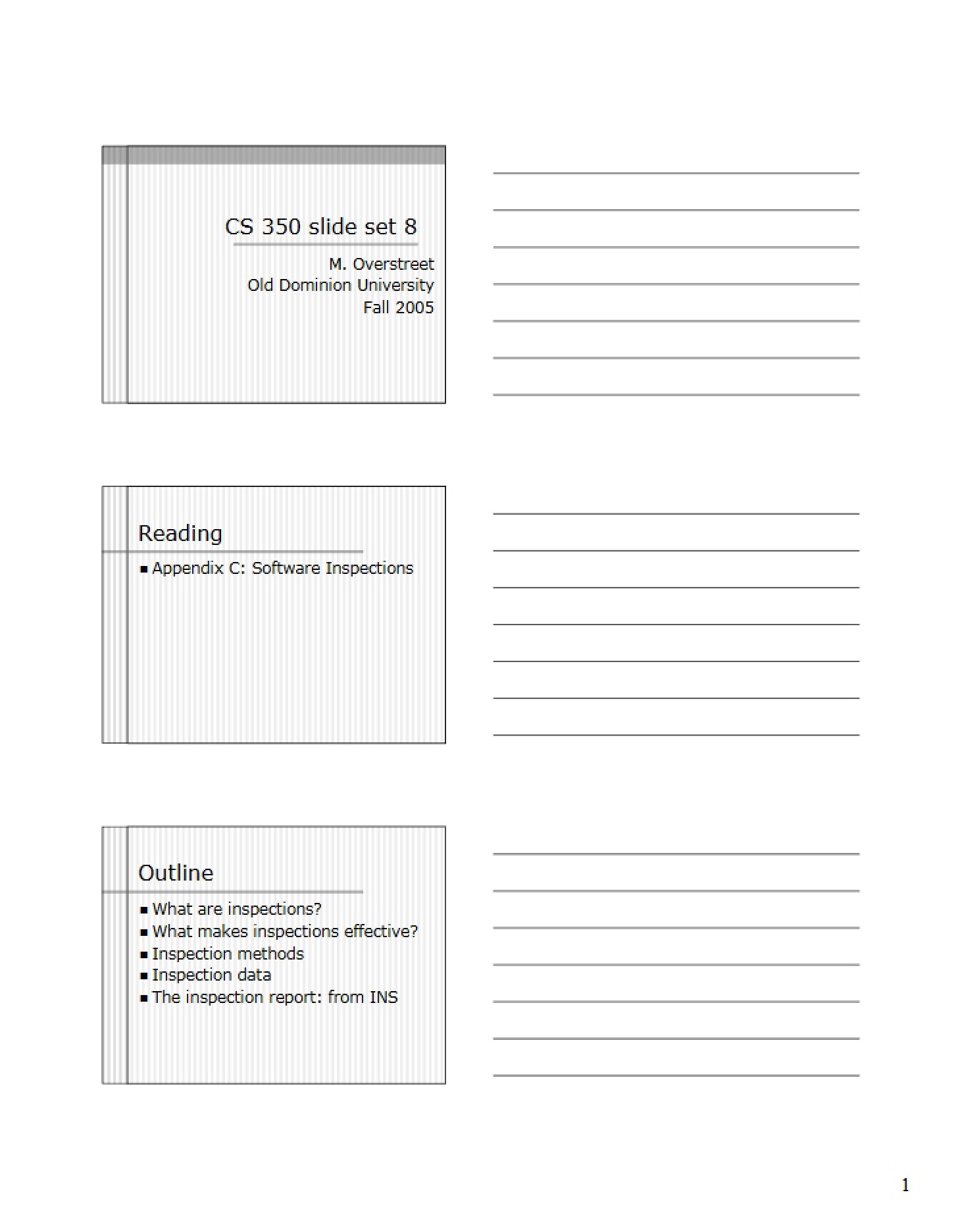 Lecture Notes - 10 Pages