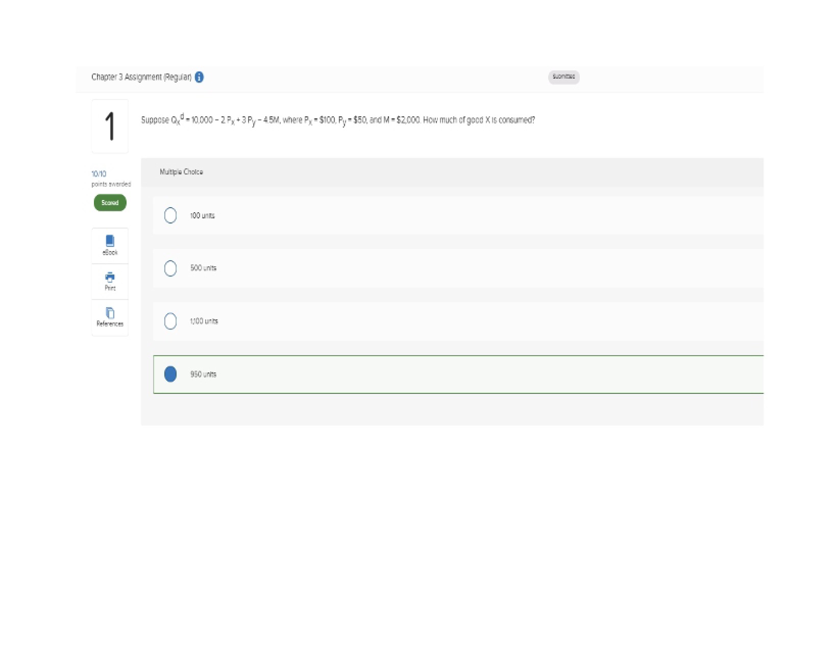 Regular Assignment Practice Test Three