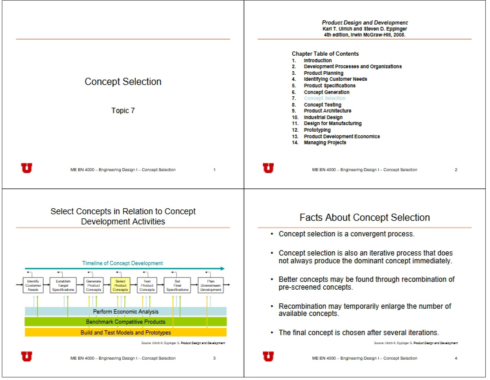 Selecting Concepts
