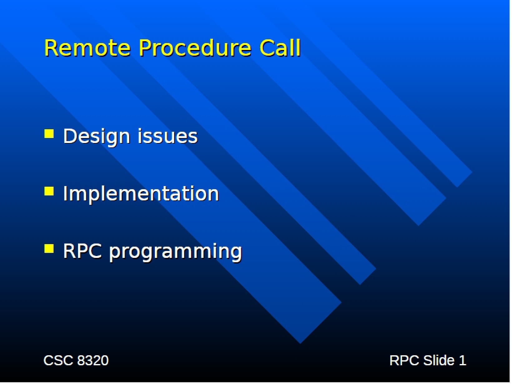 Remote Procedure Calls (RPC) Pan