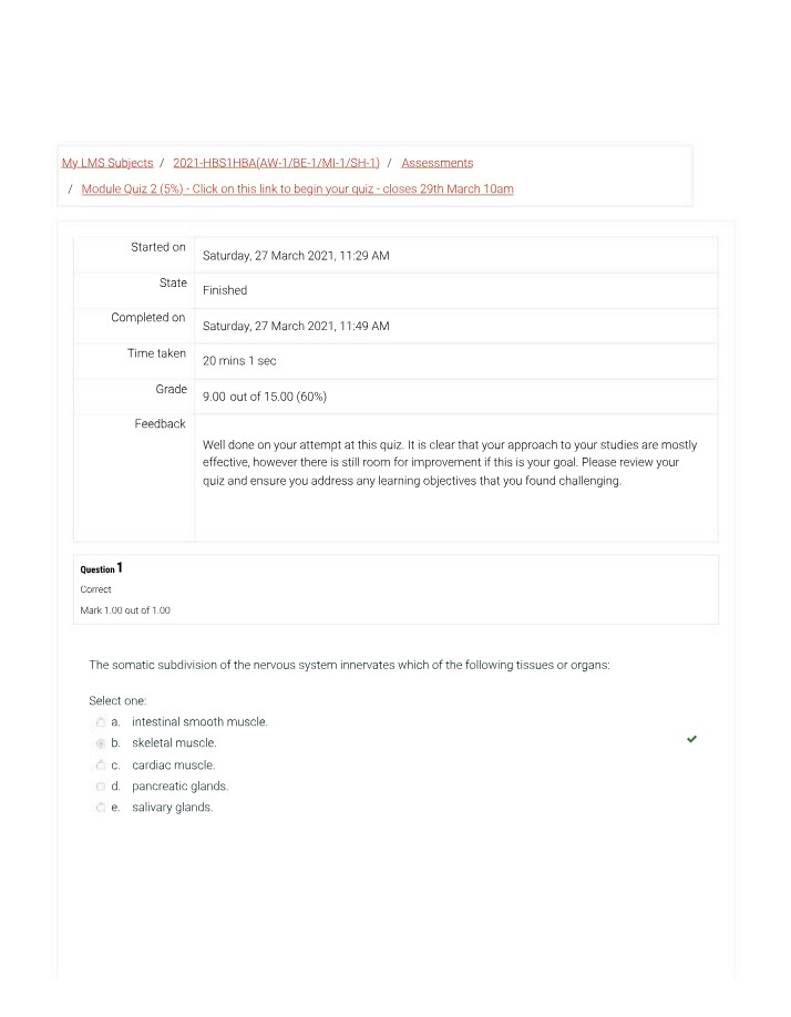 Review of Module Quiz 2