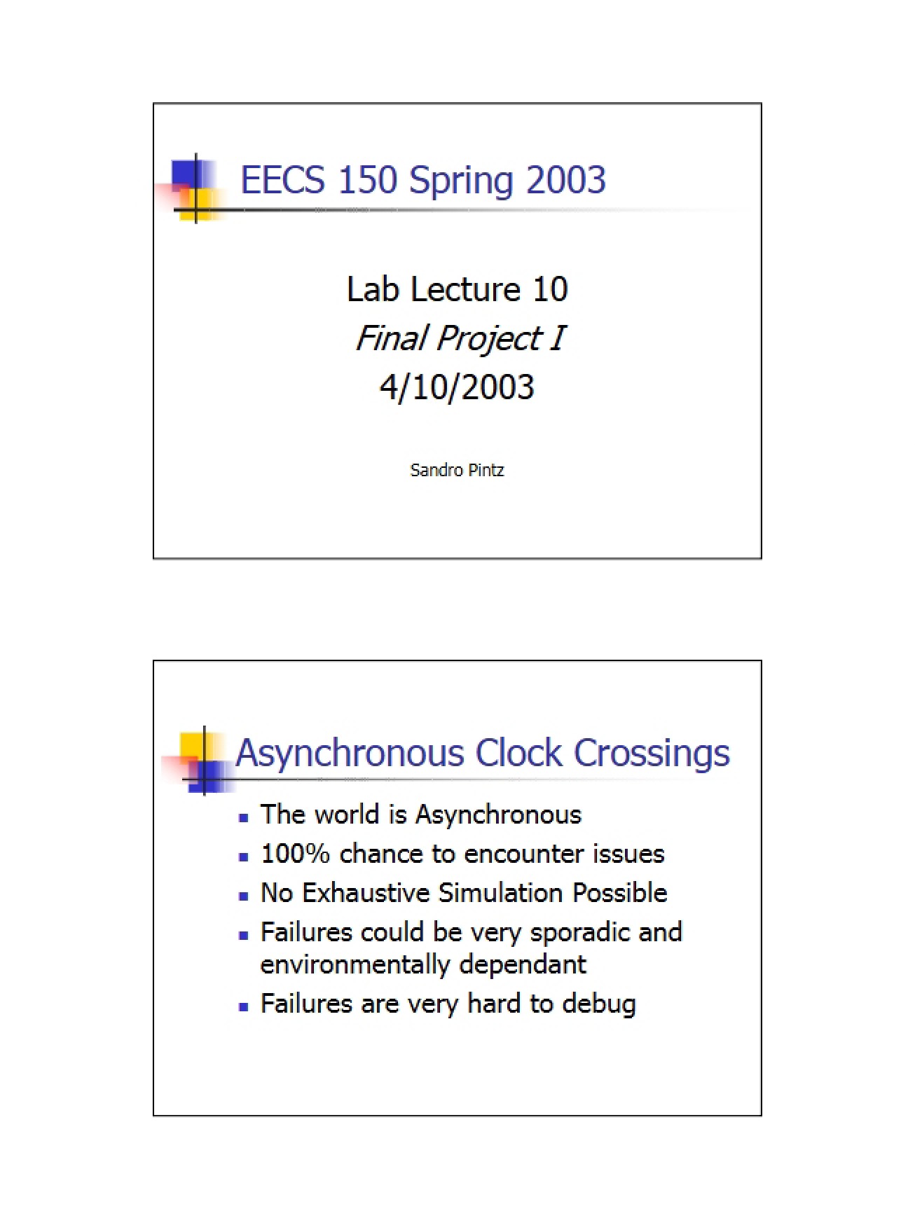 Test Equipment Lab Lecture
