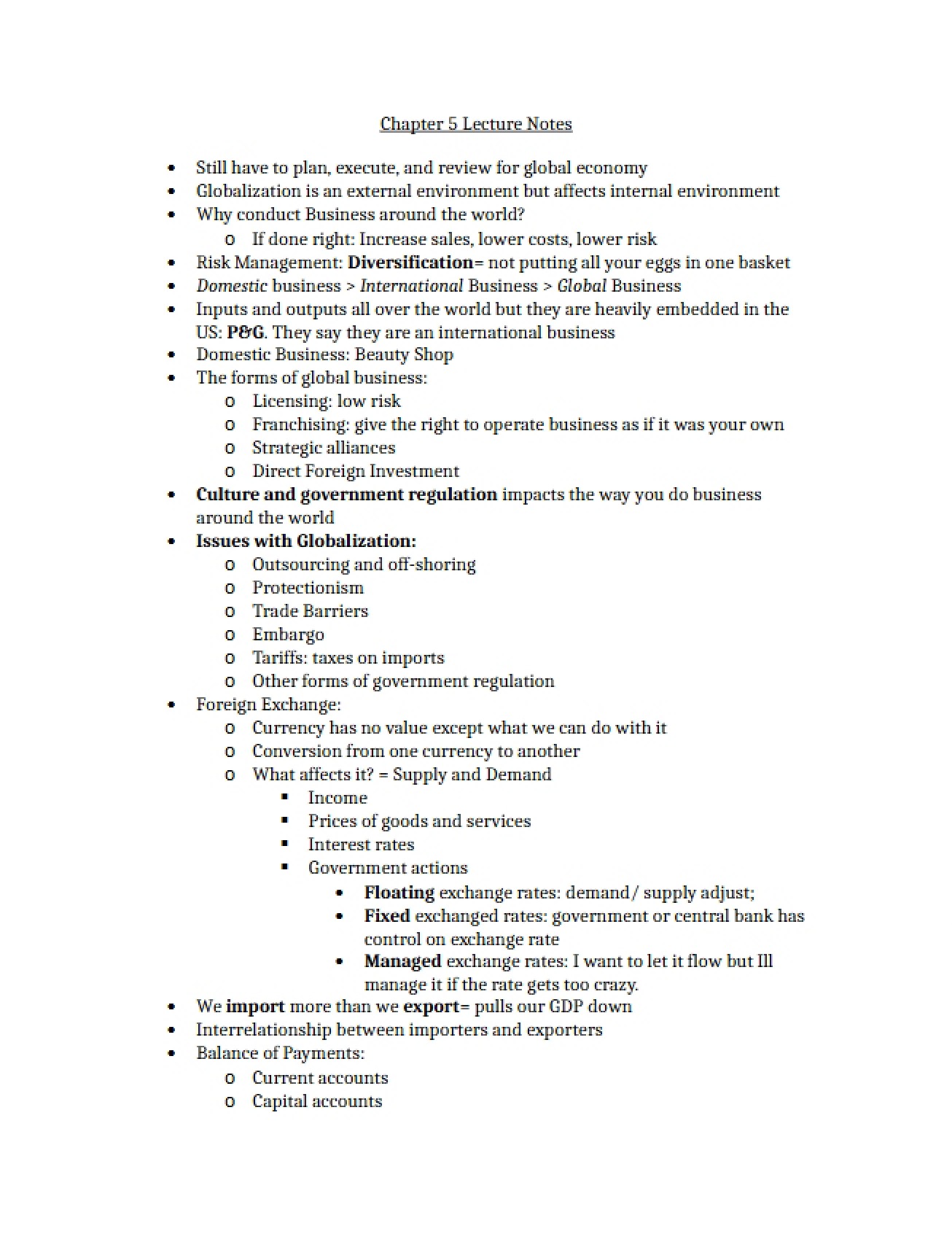 Lecture Notes Chapter 5