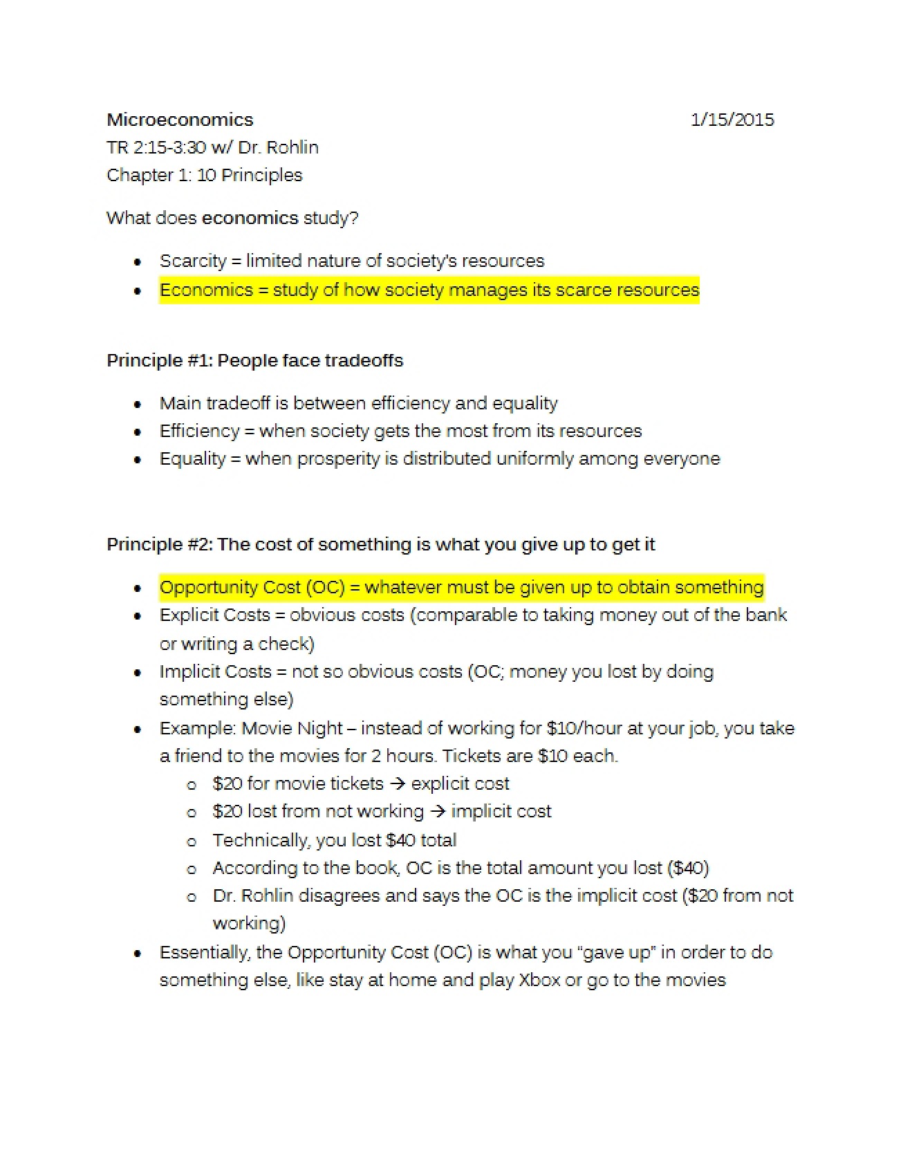 Microeconomics Overview - Principles Of Microeconomics