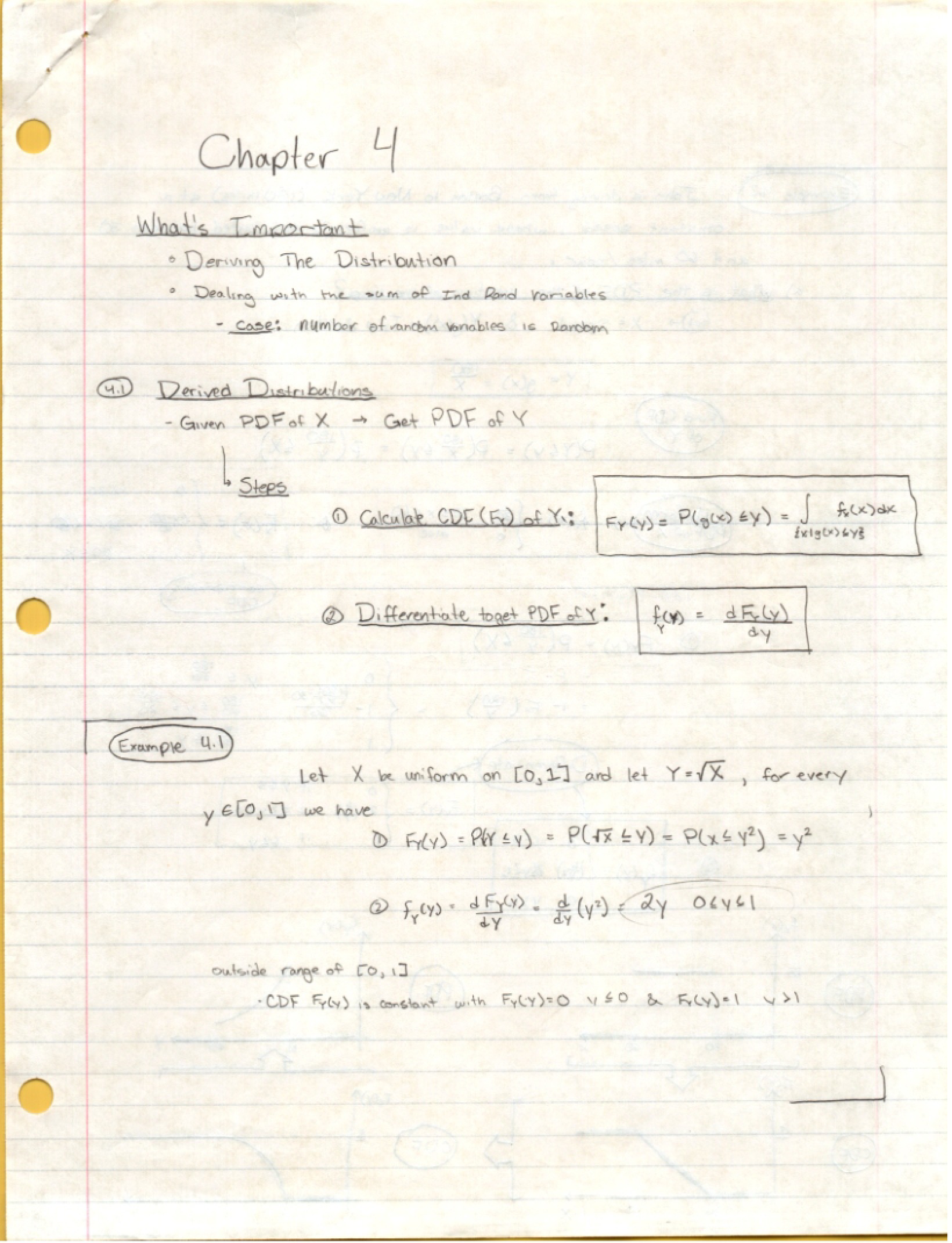 Notes on Probability for Engineers