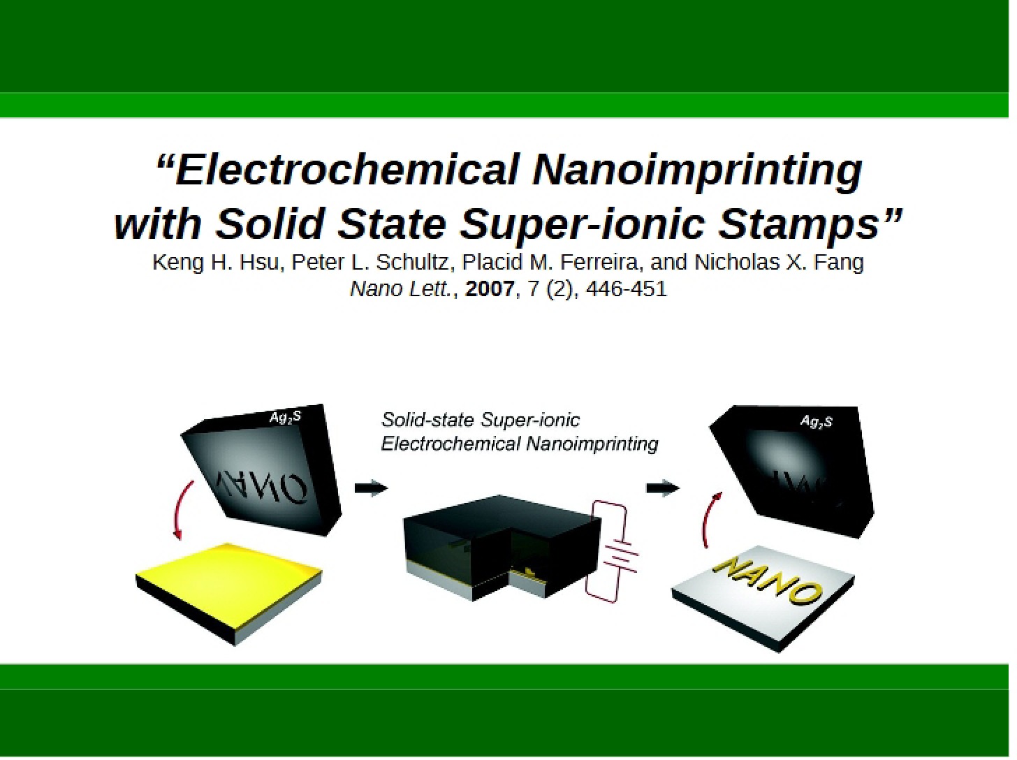 Solid State Super-ionic Stamps for Electrochemical Nanoimprinting