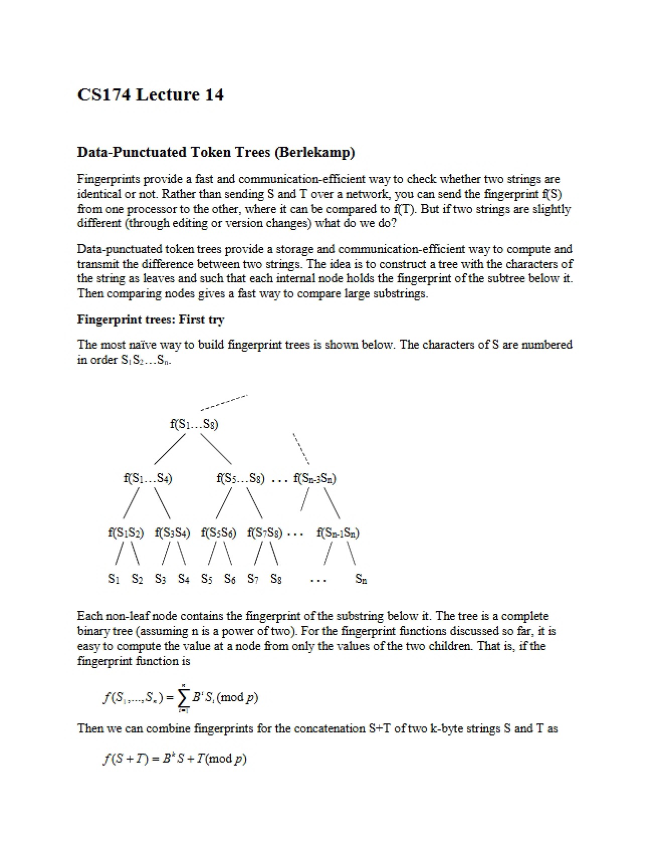Token Trees Punctuated by Data