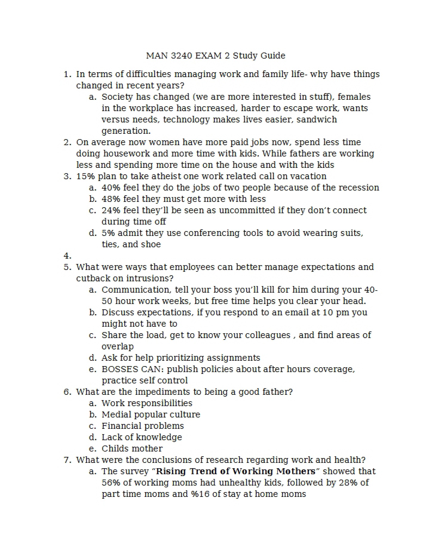 Exam Two