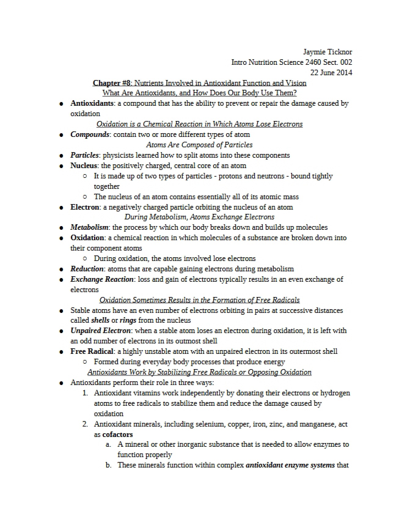Nutrition Chapter Eight