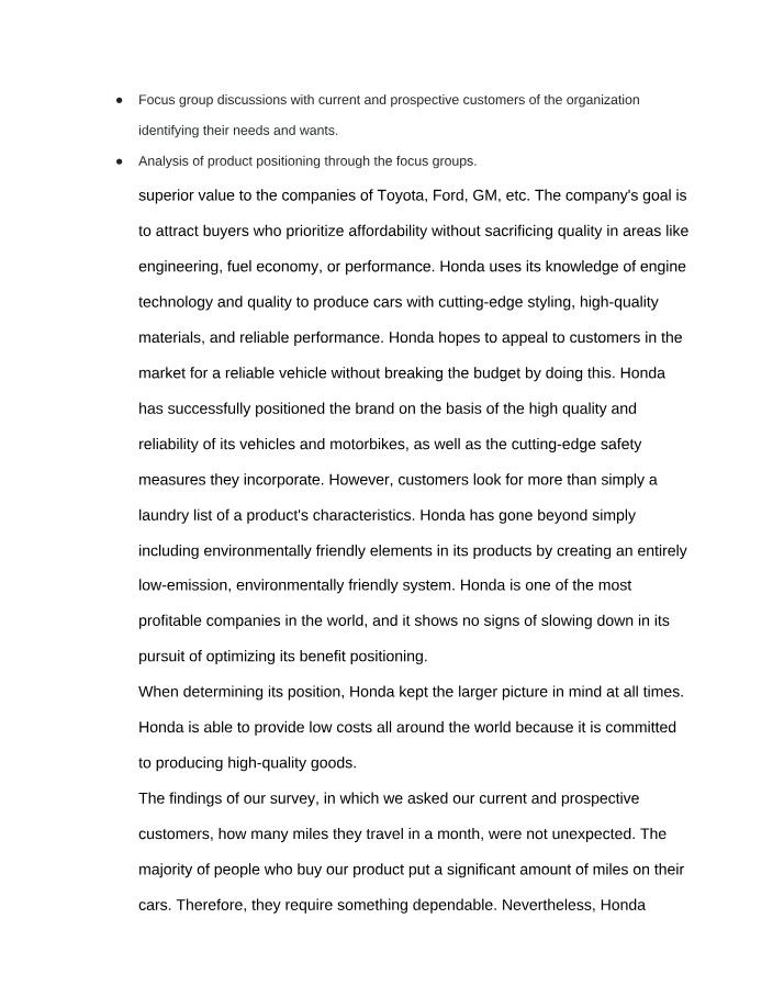 Marketing Assignment - Part 1