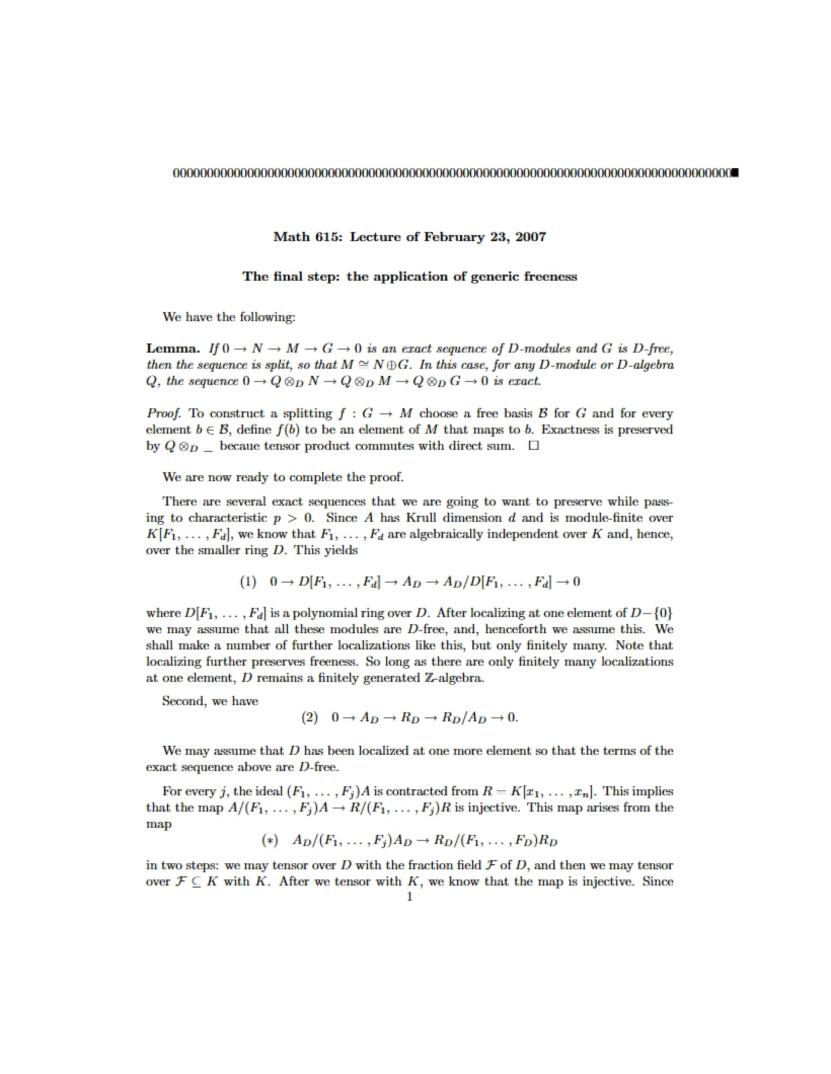 Lecture Notes 4