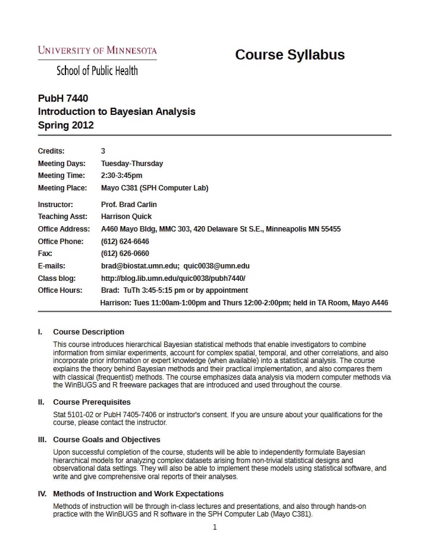 Course Syllabus PUBH 7440