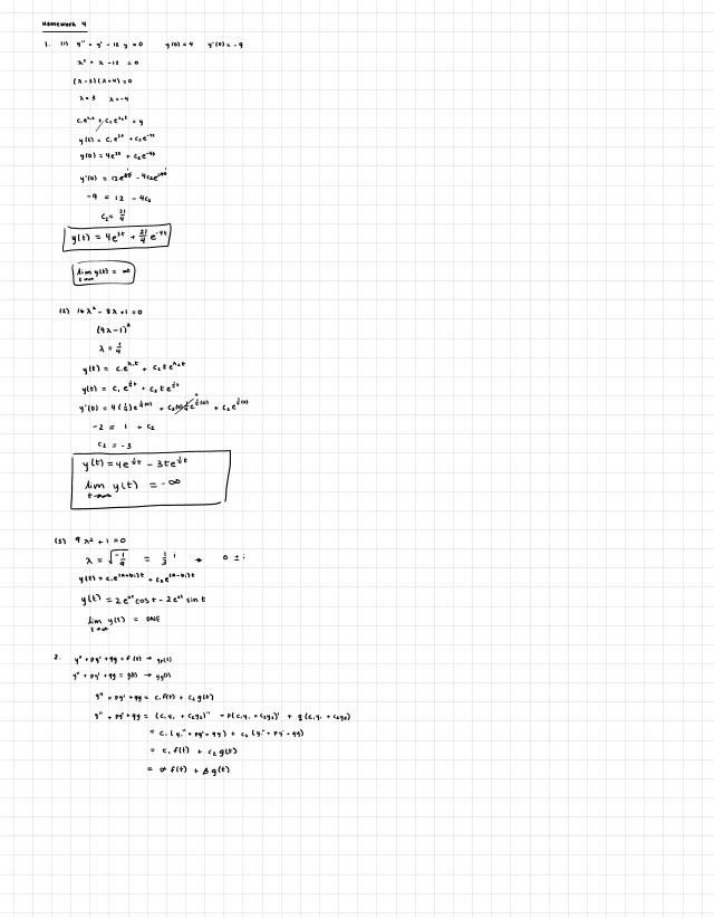 Homework 4 for MATH33B
