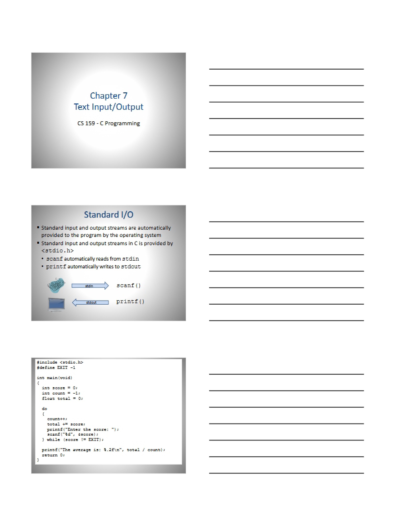InputOutput Text (Chapter 7)