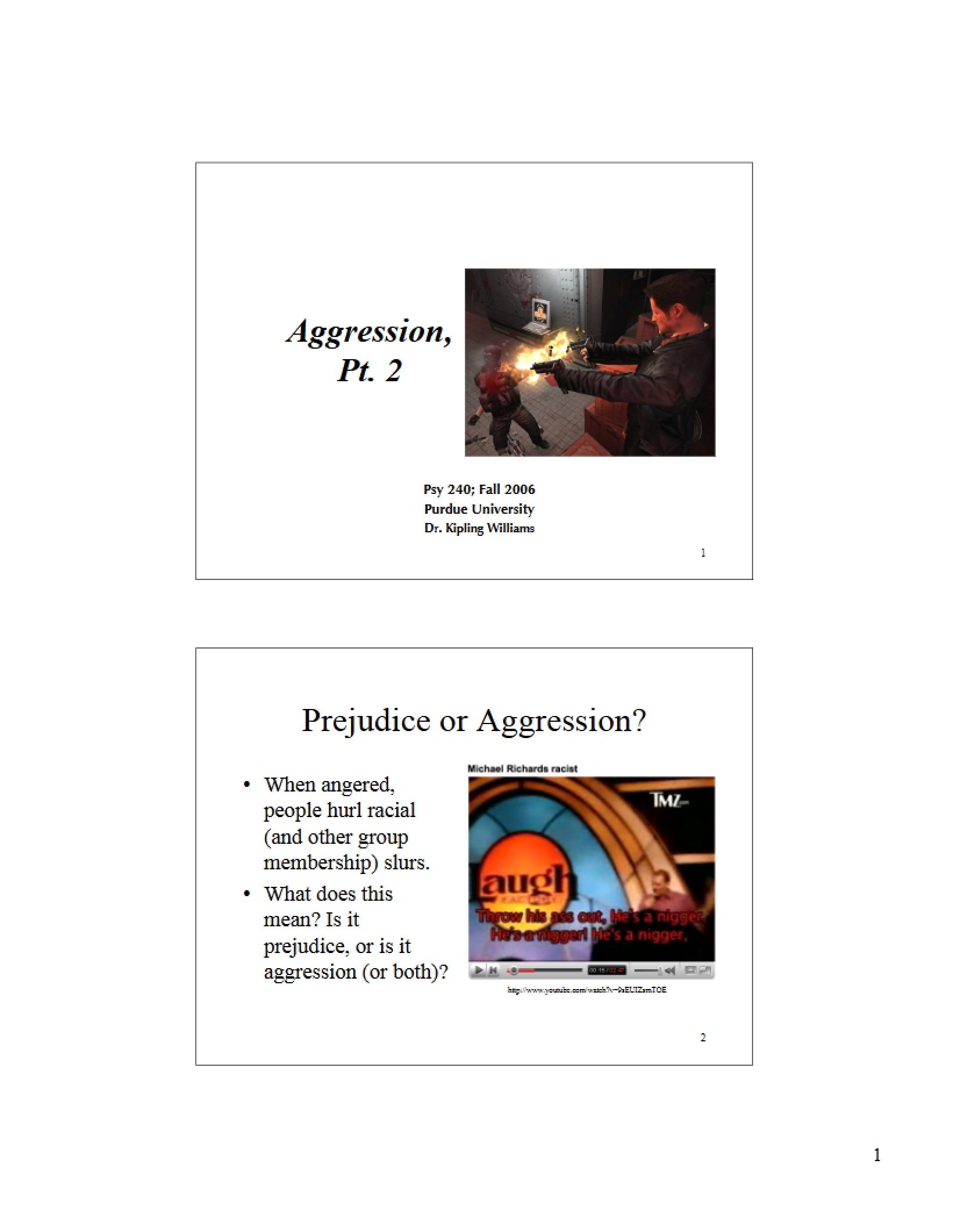 Class Notes for Social Psych