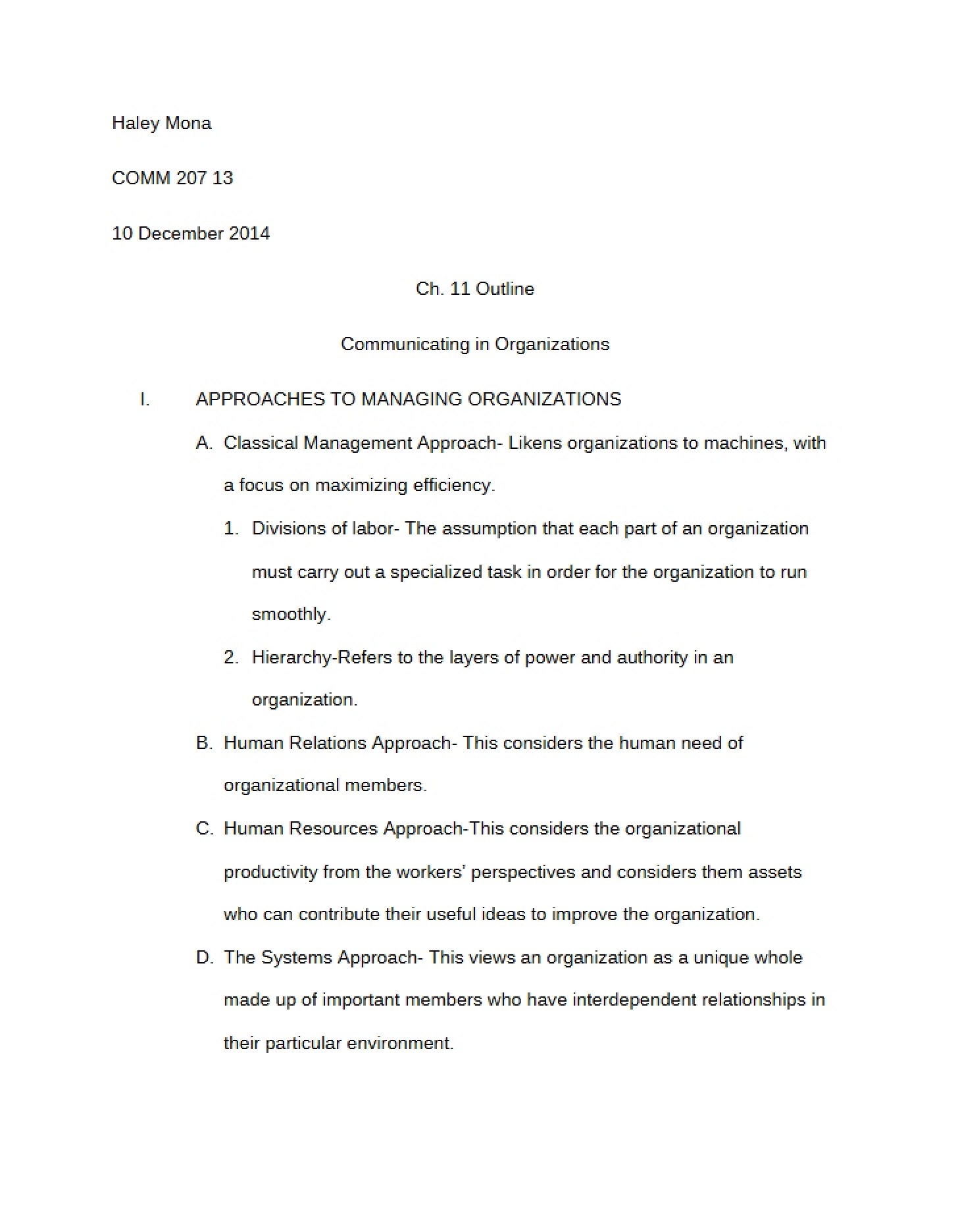 Organizational Communication