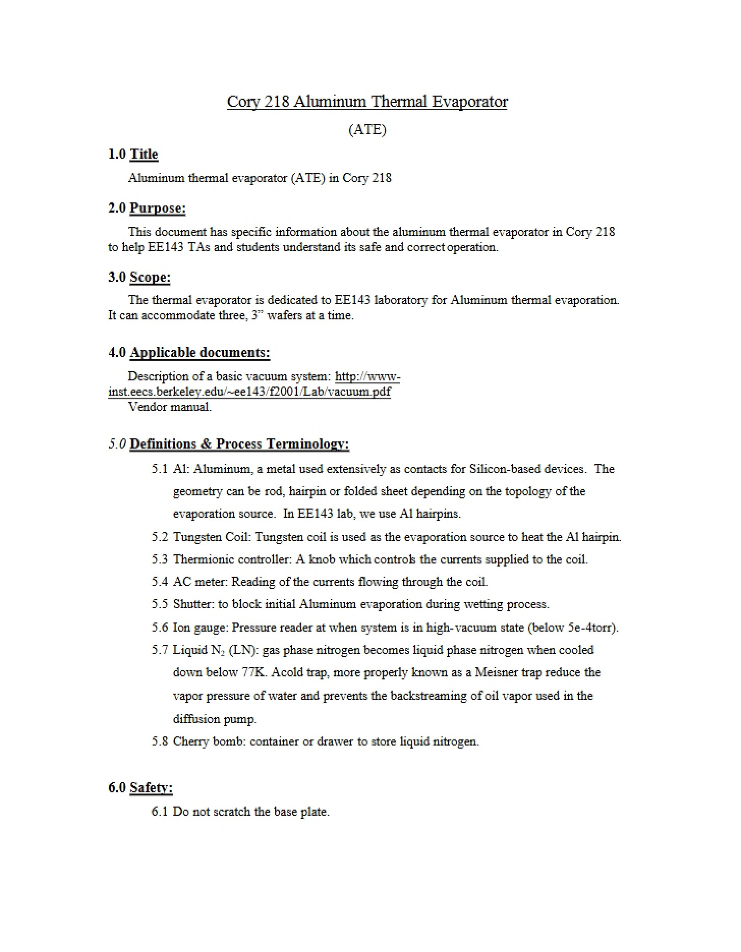 Schemes for Characterization