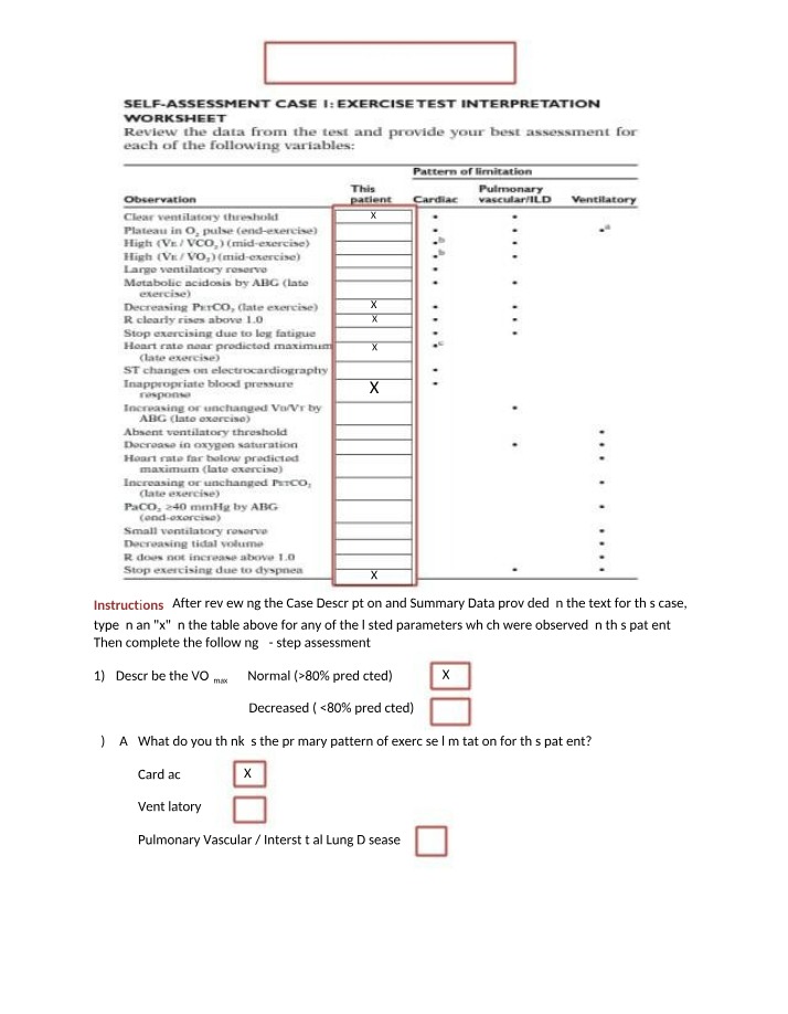 Case Study - Assessing Exercise Limitations and Recommendations
