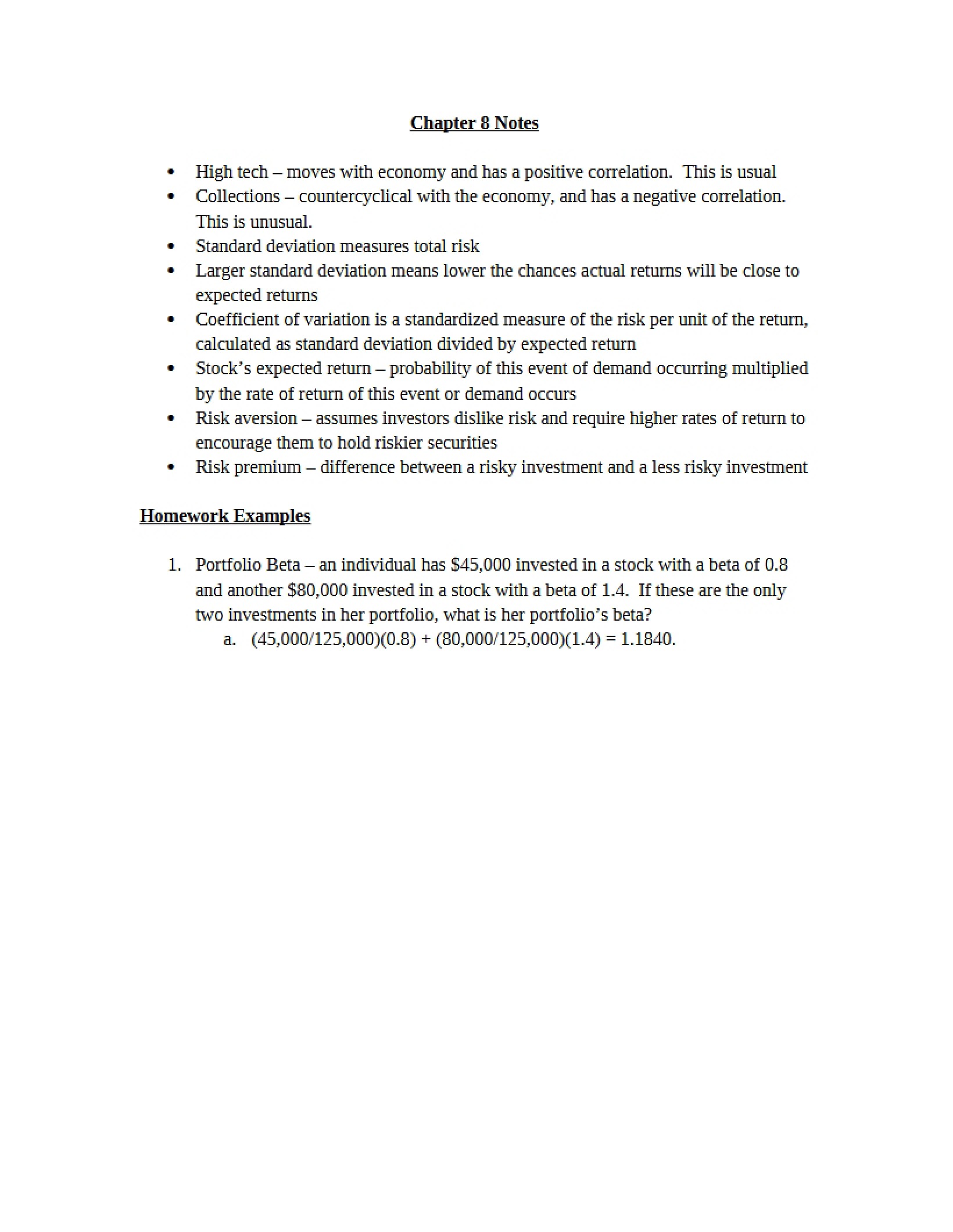 Chapter Eight Overview