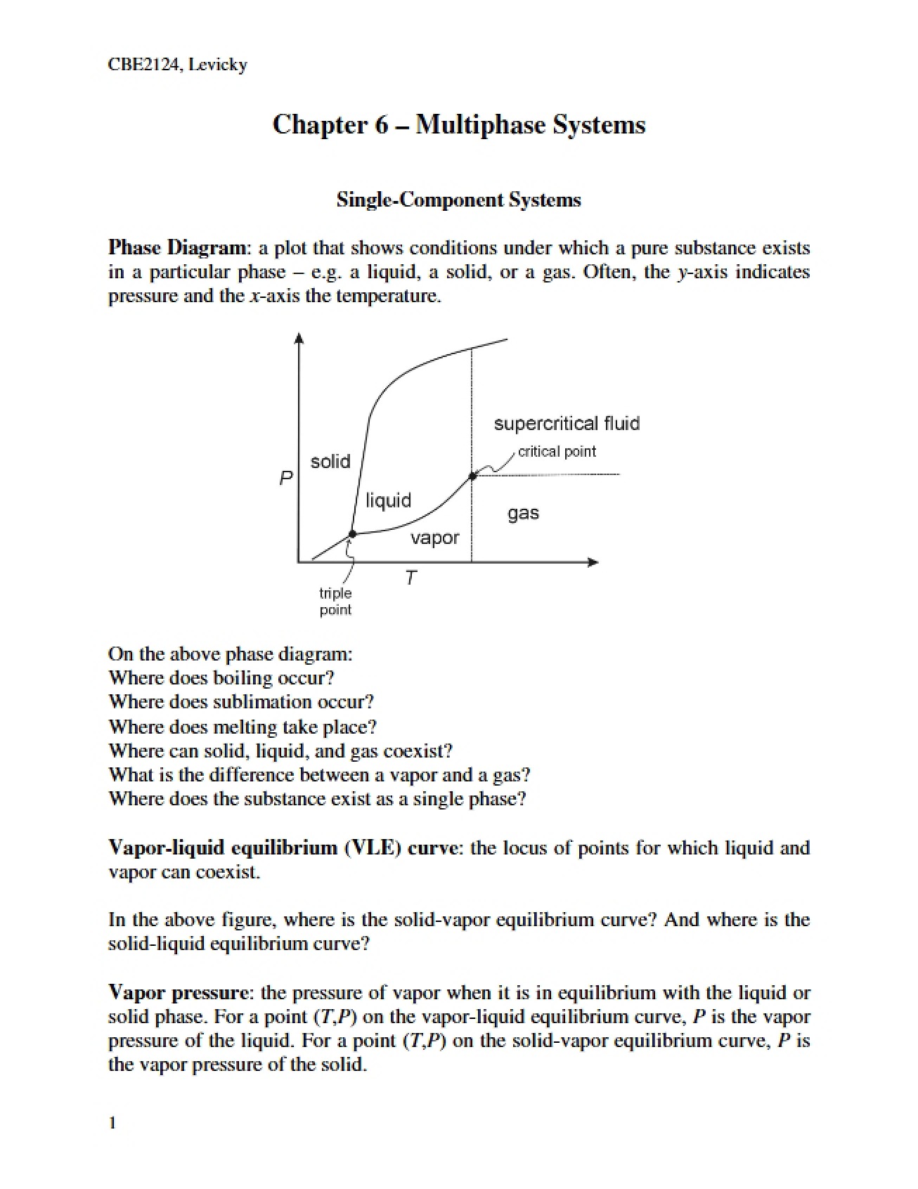 Fifth Handout