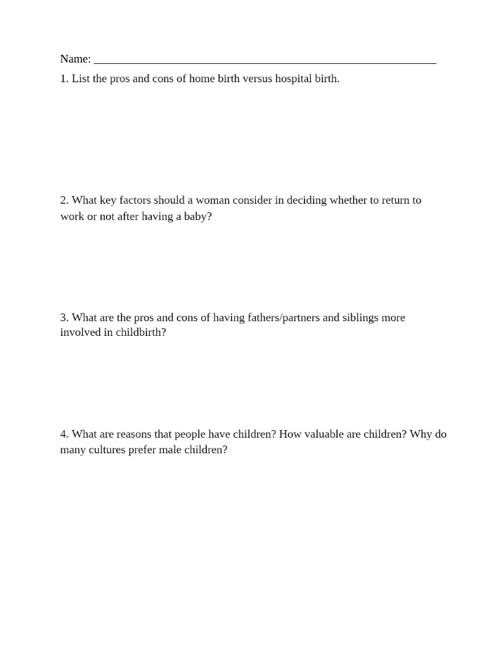 Pros and Cons of Home Birth
