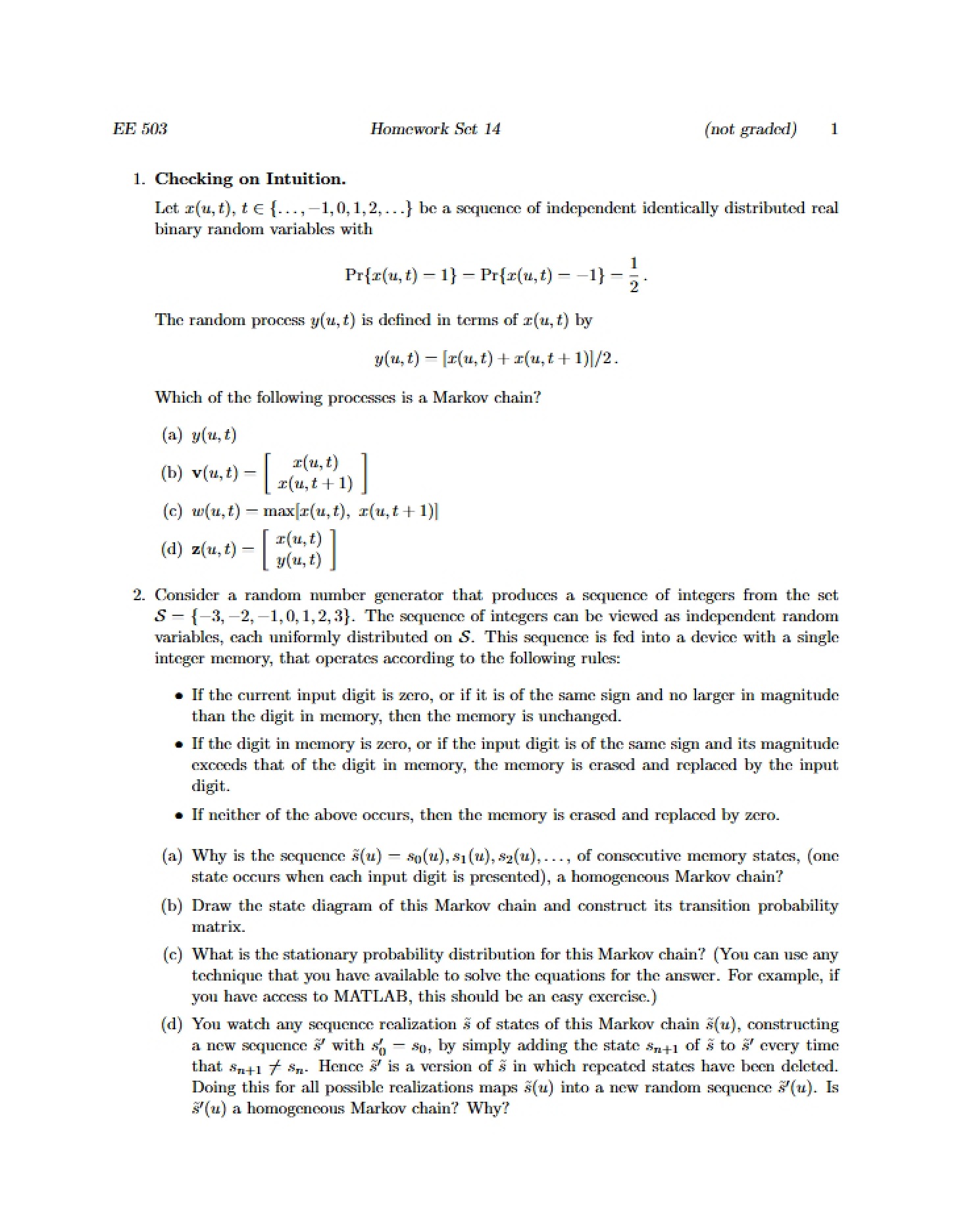 Problem Set 14