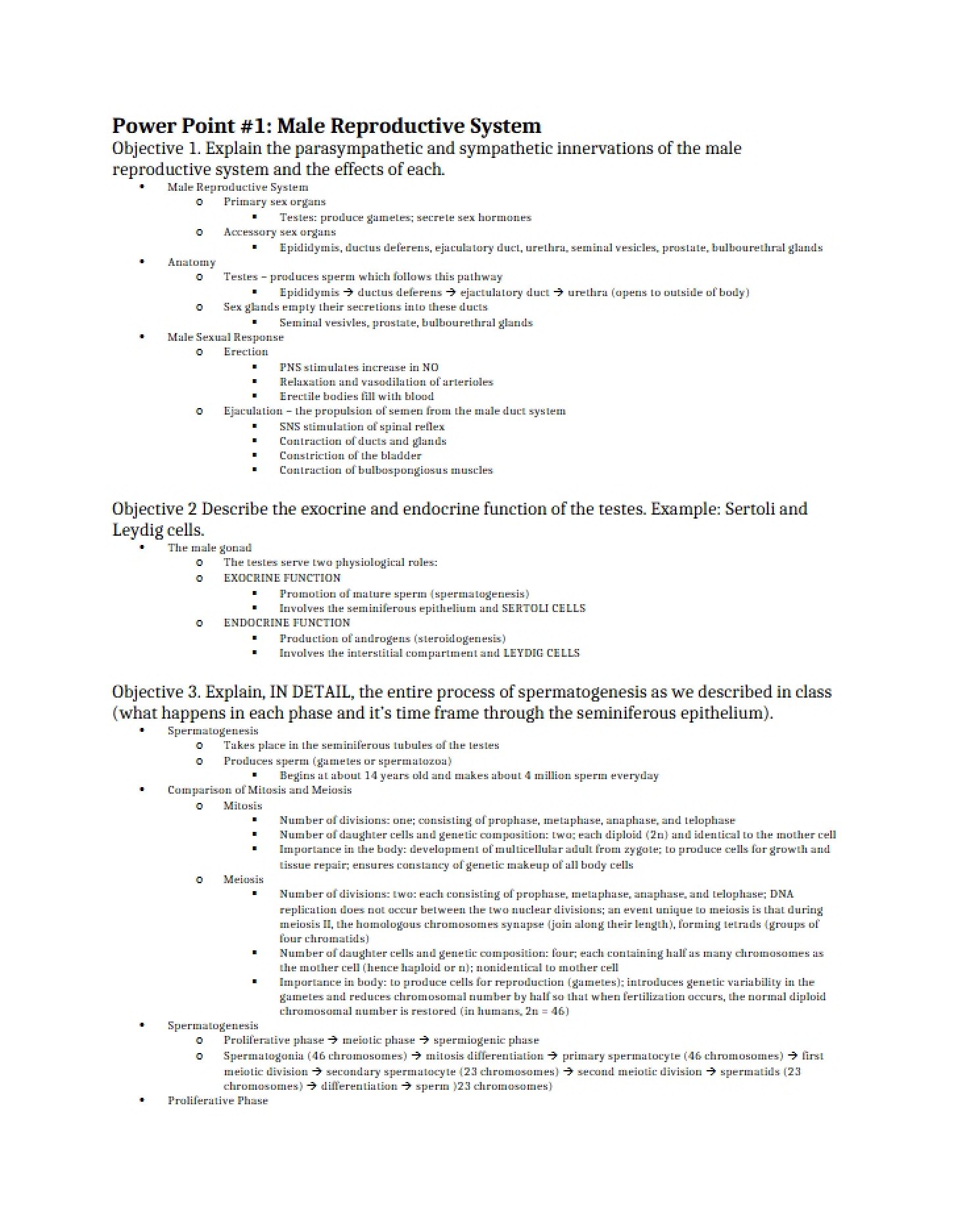 Physiology of Male Reproduction