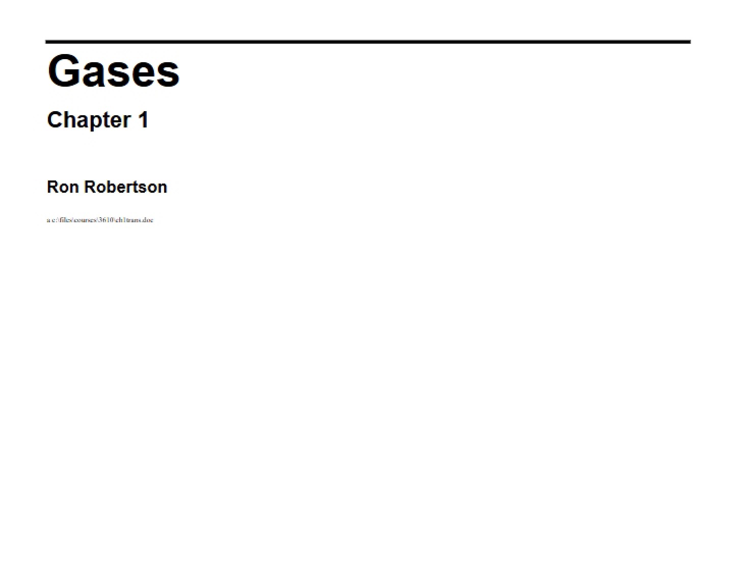 Gas Laws