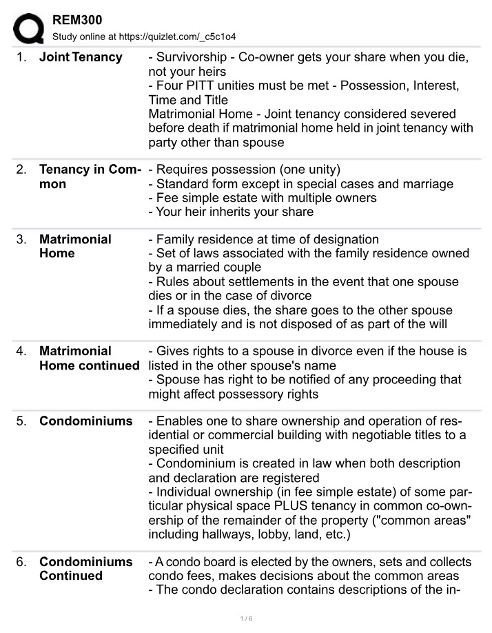 Real Estate Ownership Structures