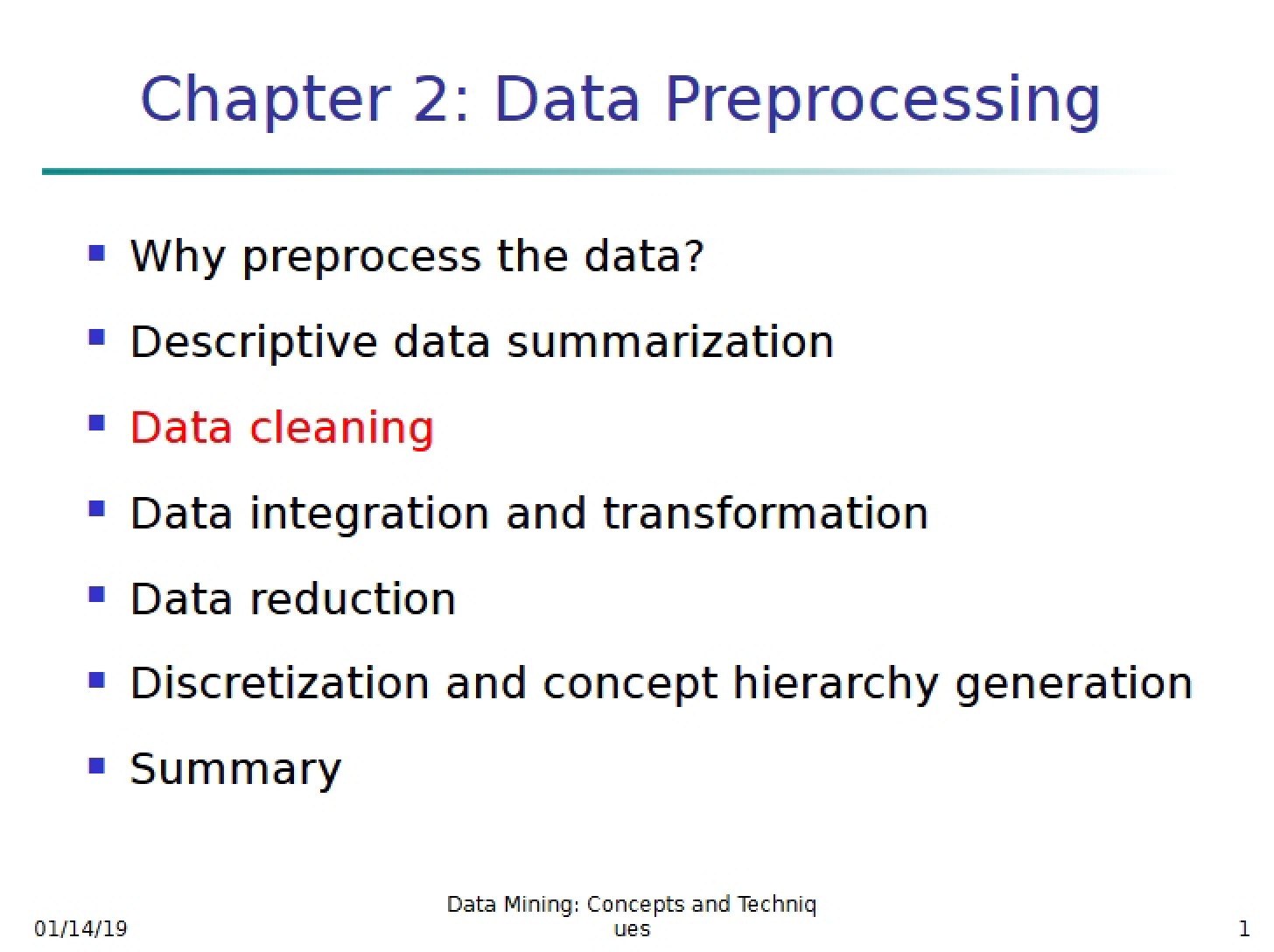 Prediction and Classification (Chapter 6)