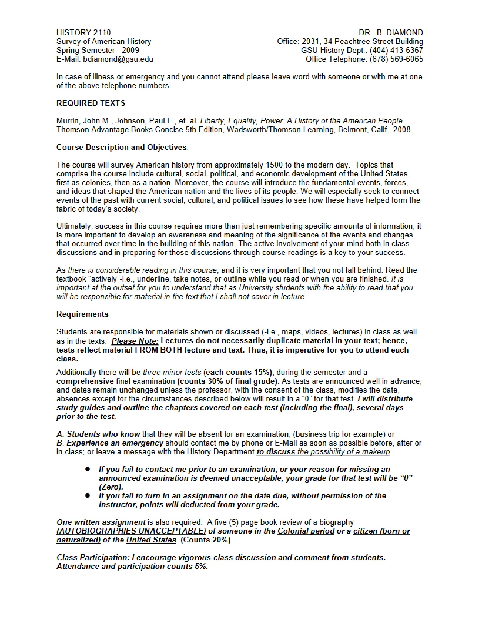 Diamond Syllabus 2110