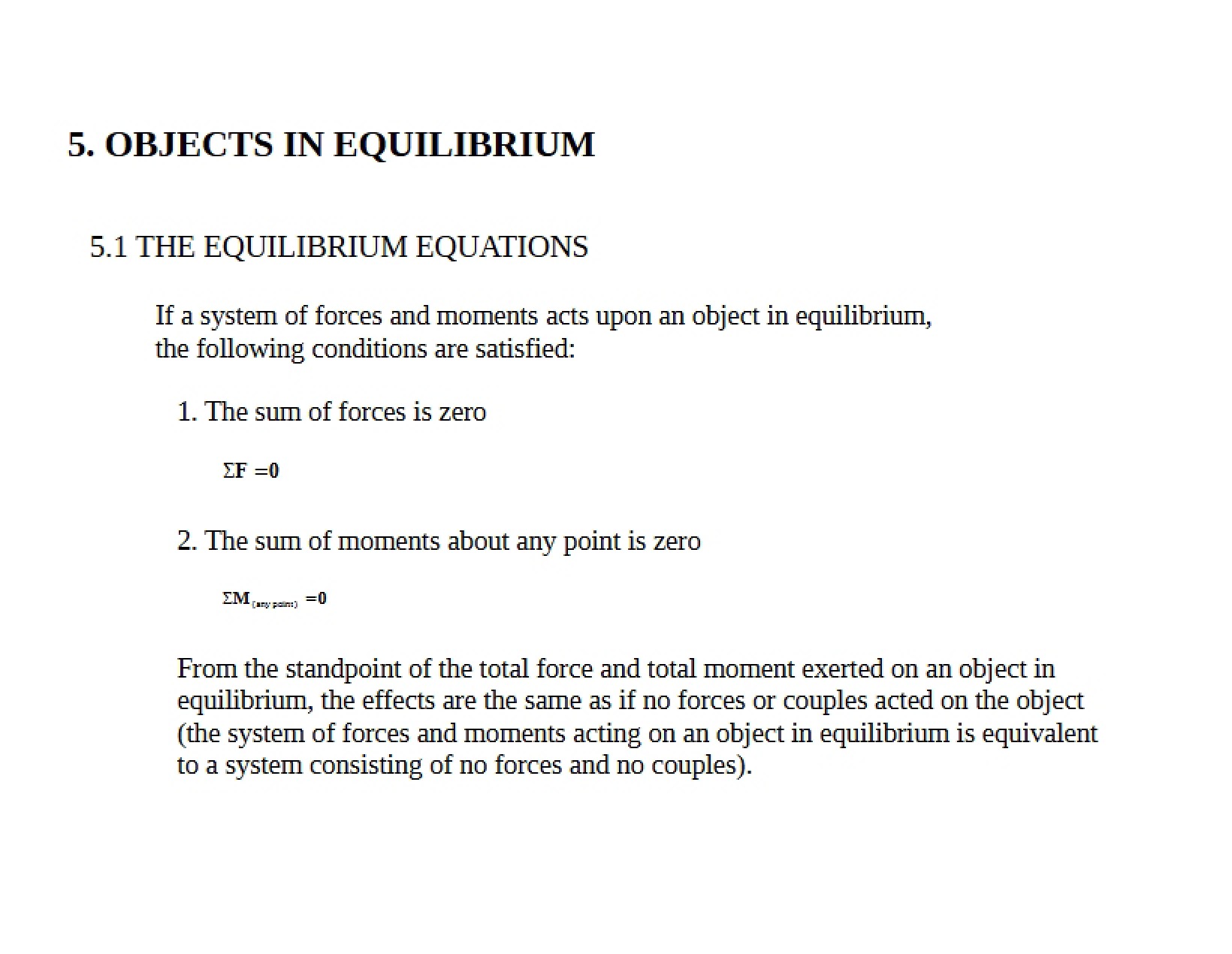 Statics Module Five