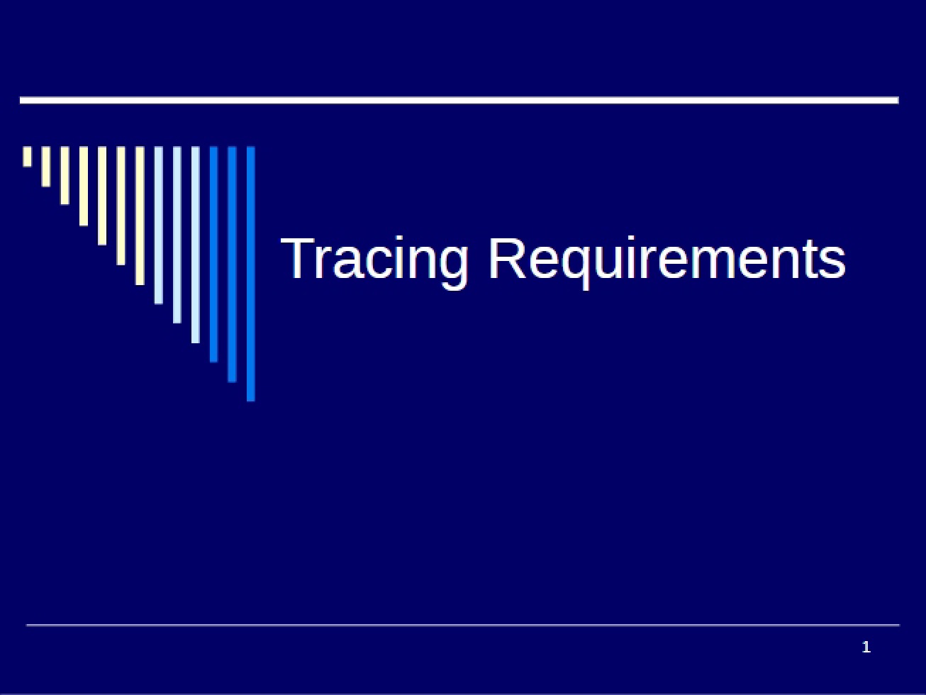 Requirements Tracing