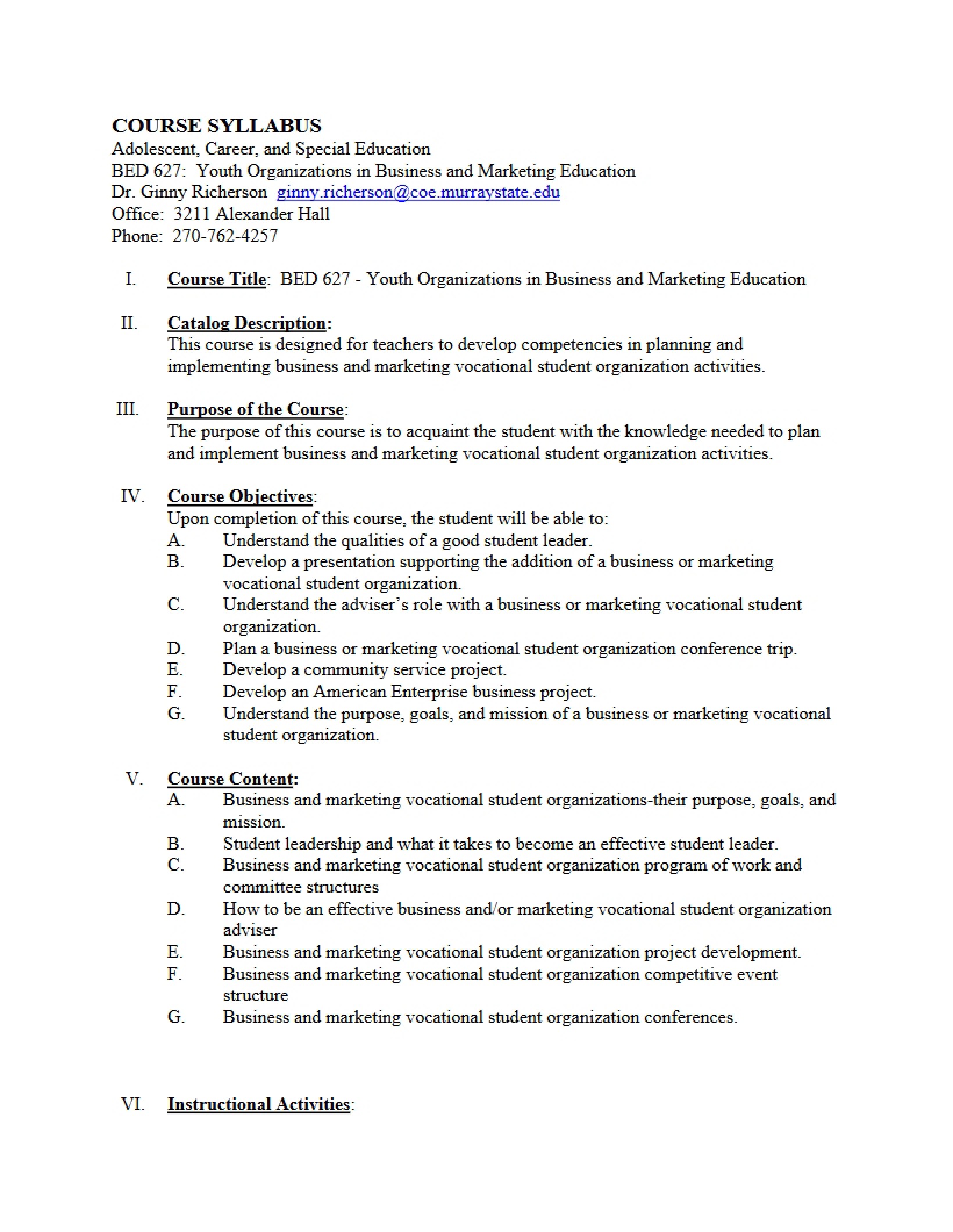 Syllabus